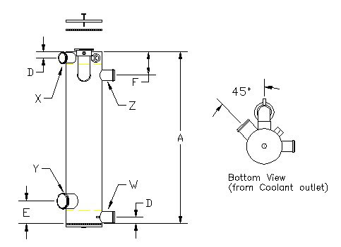 Vertical, size:5 x 24, 3237 sq in, copper tubes