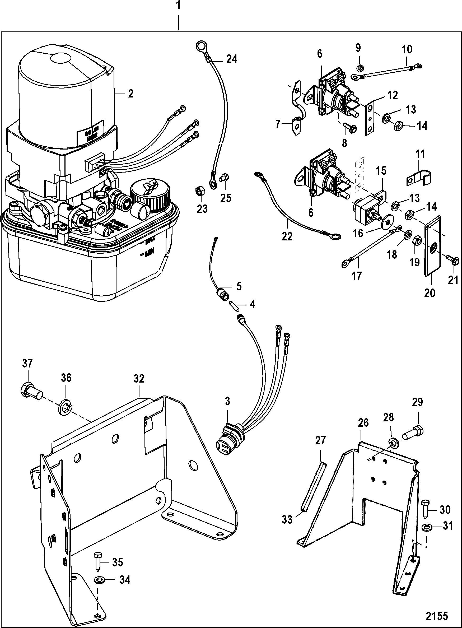 CP Performance - Trim Pump Assembly (Complete)  Wiring Diagram For Mercury Hydraulic Trim Pump    CP Performance