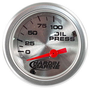 2" Oil Pressure Gauge, 0-80 PSI