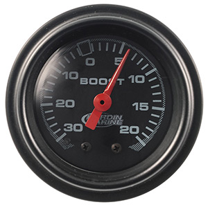 0-15 PSI White Boost Gauge 2-1/16"