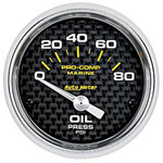 2-1/16" Auto Meter Pro-Comp Phantom Marine Gauges