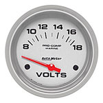 Autometer 2-1/16" Voltmeter 0-18V