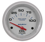 Autometer 2-1/16" Electric 0-100 PSI Oil Pressure