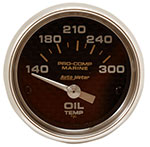 Autometer 2-5/8" Electric Oil Temperature 140-340F