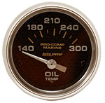 Autometer 2-1/16" Electric Oil Temperature 140-300F