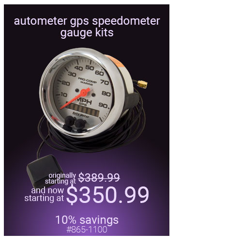 Autometer GPS Speedometer Gauges
