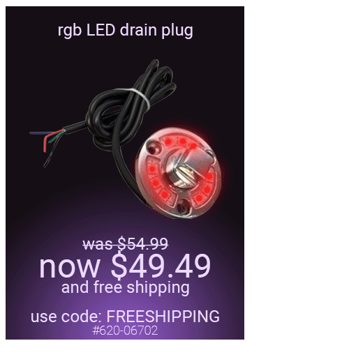 LED Boat Drain Plug