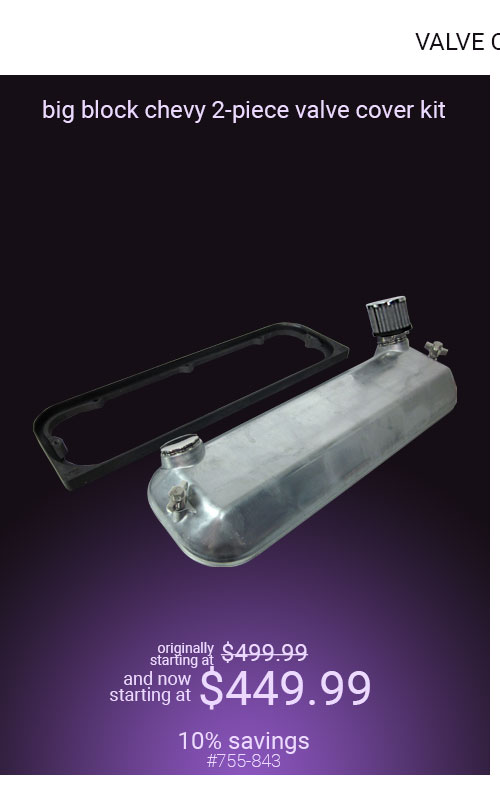 2-Piece Valve Cover Kit for Big Block Chevrolet