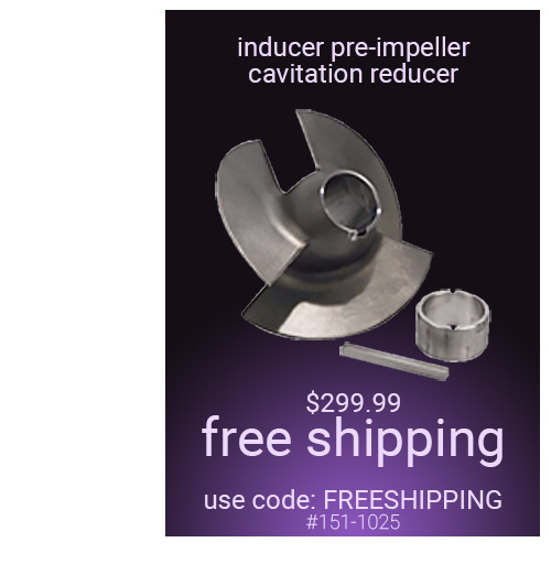 Inducer Pre-Impeller Cavitation Reducer 