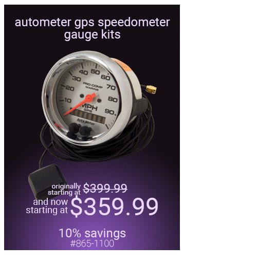 Autometer GPS Speedometer Gauges