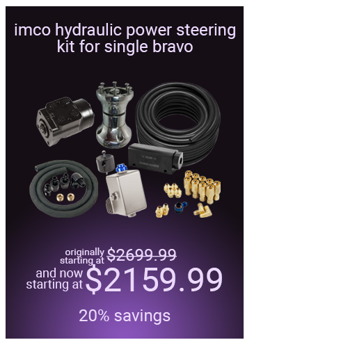 IMCO Full Hydraulic Bravo 1 Drive 1 Ram Power Steering